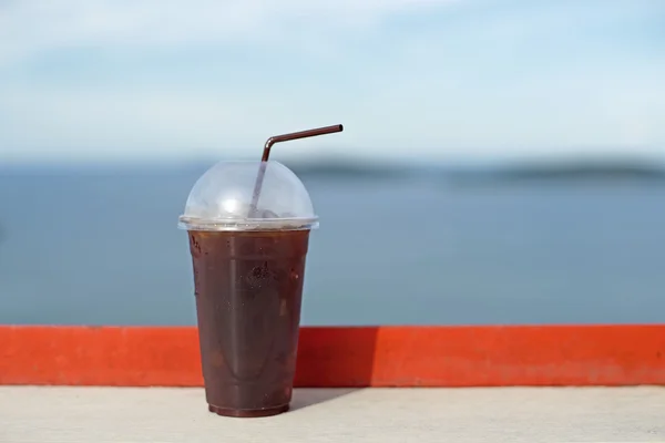 ice coffee in takeaway cup