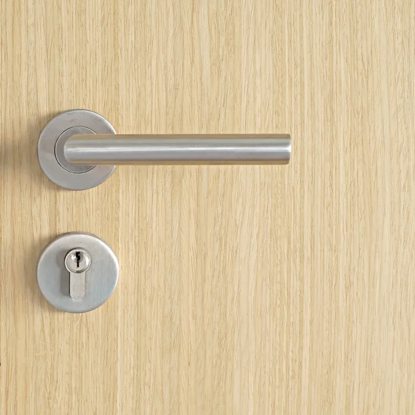 Klamka drzwi i dziurkę od klucza — Zdjęcie stockowe
