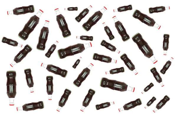 Cola Flaska Dryck Isolat Vit Bakgrund — Stockfoto