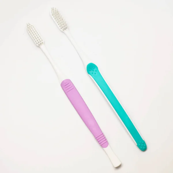 Photo Brosse Dents Isolée Sur Fond Blanc — Photo