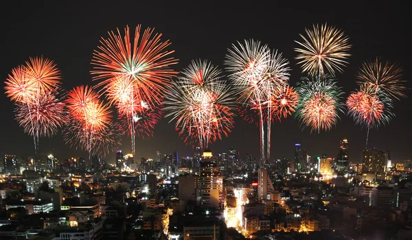 Hermoso Fuegos artificiales — Foto de Stock