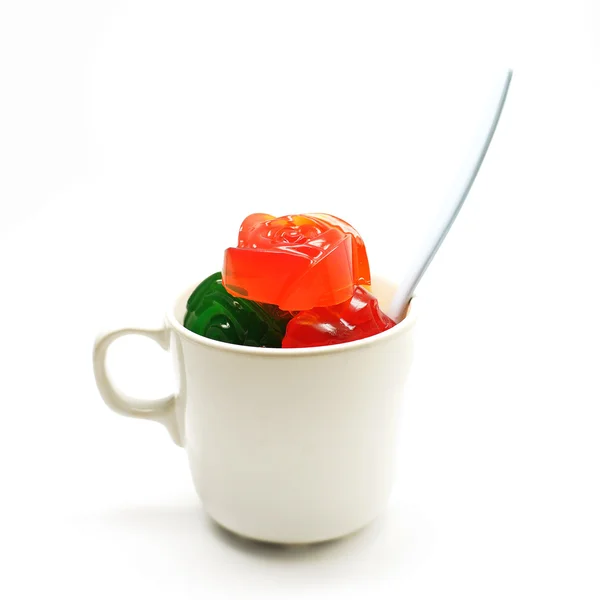 Gelatina colorida ou sobremesa de geleia — Fotografia de Stock