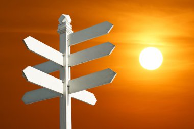 yön işareti metin için boş alanlar ile