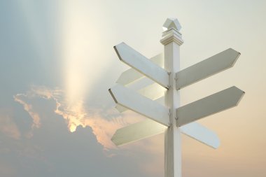 yön işareti metin için boş alanlar ile