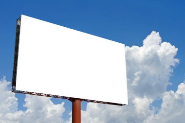 boş billboard reklam gökyüzü arka plan ile için