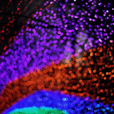 Renkli bokeh ışığı 