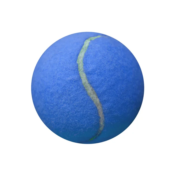 Теннисный мяч экзотического цвета на белом фоне — стоковое фото
