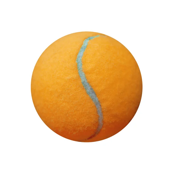 Cor exótica bola de tênis isolado no fundo branco — Fotografia de Stock