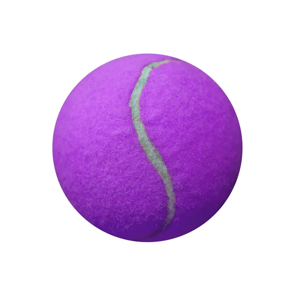 Теннисный мяч экзотического цвета на белом фоне — стоковое фото