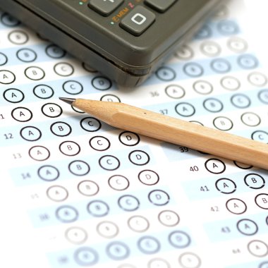 cevap sayfası test puanı kalemle 
