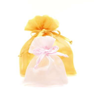 beyaz izole küçük kumaş çanta 