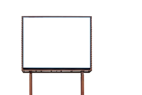 Prázdné billboard pro reklamu izolovaných na bílém — Stock fotografie
