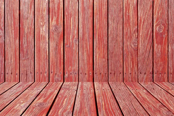 红色的木墙纹理与角度设计 — 图库照片