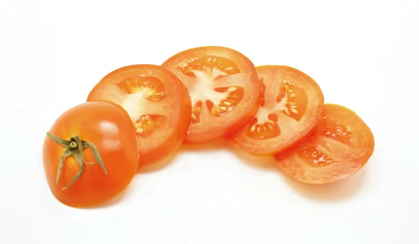 Fresh vegetable tomatoes isolated on white — Stock Photo, Image