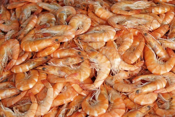 Горячие креветки из морепродуктов — стоковое фото