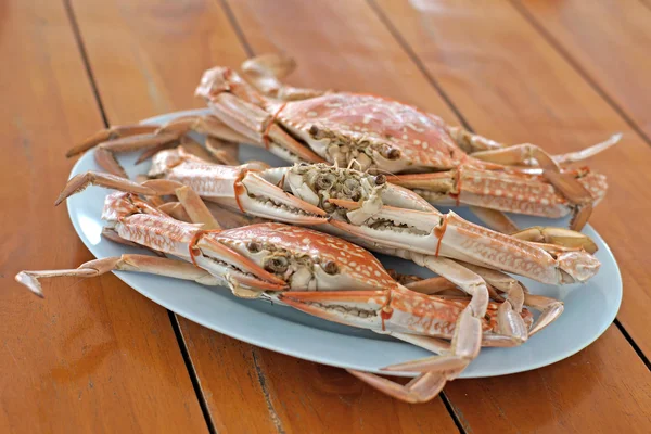 Heiß gedämpfte Krabben Meeresfrüchte — Stockfoto