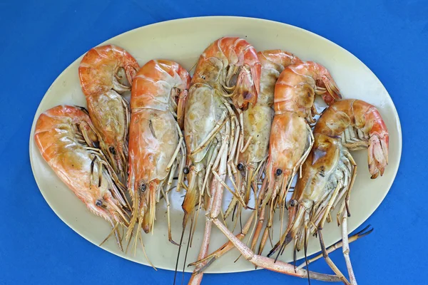 Udang panggang, udang sungai besar panggang — Stok Foto