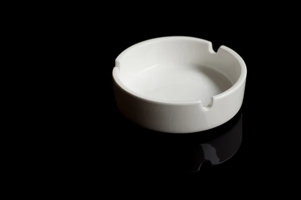 Empty white ashtray — Stock Photo, Image