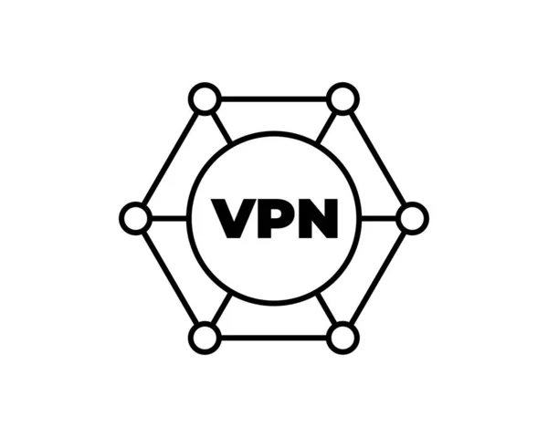Private Network Icon Trendy Flat Vector Private Network Icon White — Stock Vector