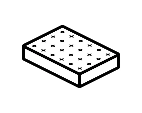 Matratzen Symbol Vektor Isoliert Auf Weißem Hintergrund Matratze Transparentes Zeichen — Stockvektor
