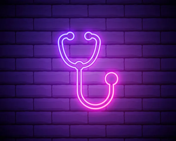 Leuchtend Rosa Medical Digital Medical Neon Reklame Für Eine Apotheke — Stockvektor