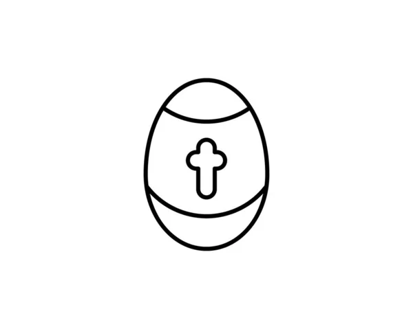 Oeuf Pâques Icône Oeuf Pâques Symbole Design Collection Religion Illustration — Image vectorielle