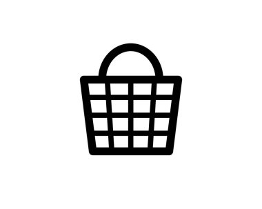 Basket Mağazası Simge Vektör Logo Şablonu İllüstrasyon Tasarımı. Vektör EPS 10