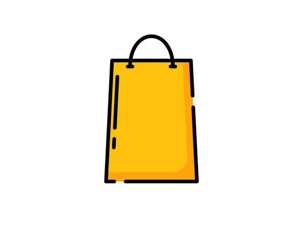 Shopping Bag Outline Icoon Lineair Stijlteken Voor Mobiel Concept Webdesign — Stockvector
