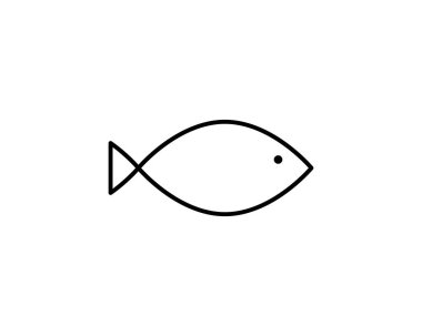 Balık burcu. Hıristiyanlık Balık Ichthys sembolü. Balık hattı, ana hat logosu. Ichthus simgesi.