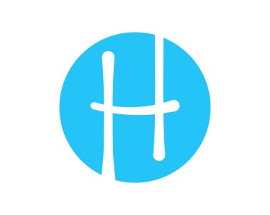 H harfinin baş harfi Logo Tasarım Vektör Şablonu. Monogram ve Yaratıcı Alfabe Harfleri Simgesi İllüstrasyonu
