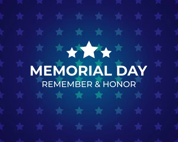 Vector Happy Memorial Day card. National american holiday illustration . Festive poster or banner.