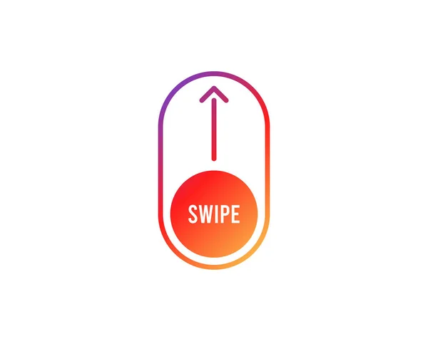 Swipe Buttons Set Application Social Network Icons Swipe Advertising Social — Stock Vector