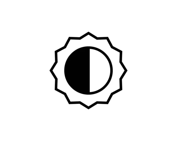 Sonnenvektorrand Symbol Dieses Symbol Wird Für Admin Panels Webseiten Schnittstellen — Stockvektor