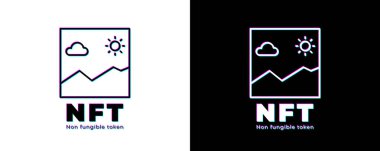 NFT Fon Dışı Token, NFT Metni, NFT Logosu, Fon Dışı Token Vector Posteri, Yeni Dijital Para Birimi, Dijital Sanat Aktarımı, Resimli Arkaplan.