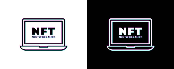 NFT Fon Dışı Token, NFT Metni, NFT Logosu, Fon Dışı Token Vector Posteri, Yeni Dijital Para Birimi, Dijital Sanat Aktarımı, Resimli Arkaplan.