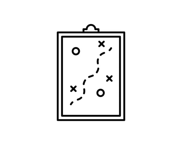 Taktische Zwischenablage Einfache Illustration Des Taktischen Zwischenablage Vektorsymbols Für Webdesign — Stockvektor