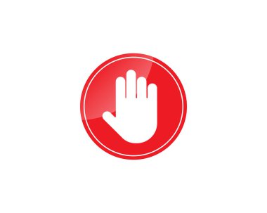 Emoji el ikonu çizgisi sembolü. İçki yasağı işaretiyle el. Web sitesi mobil uygulama logosu UI tasarımı için dur işareti kavramının izole edilmiş vektör illüstrasyonu.
