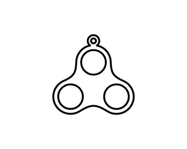 Kabarcık Ana Hattı Fidget Oyuncak Duyusal Oyuncak Patlatıcı Anksiyete Yetişkinler, Çocuklar ve Otizm Stres Dini düz vektör tasarımı için Oyuncak.