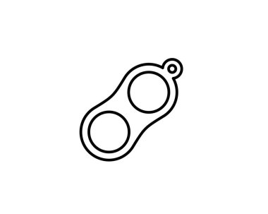 Kabarcık Ana Hattı Fidget Oyuncak Duyusal Oyuncak Patlatıcı Anksiyete Yetişkinler, Çocuklar ve Otizm Stres Dini düz vektör tasarımı için Oyuncak.