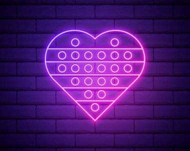 Parlayan İtiş Köpüğü Fidget Oyuncağı, Neon Duyusal Oyuncak Patlatıcı Anksiyete Yetişkinler, Çocuklar ve Otizm Stres Dindarlığı Düz Vektör Tasarımı