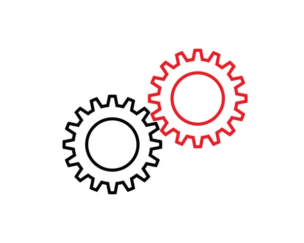 Icono Del Equipo Vectorial Cogwheel Rueda Dentada Industria Diseño Gráfico — Archivo Imágenes Vectoriales