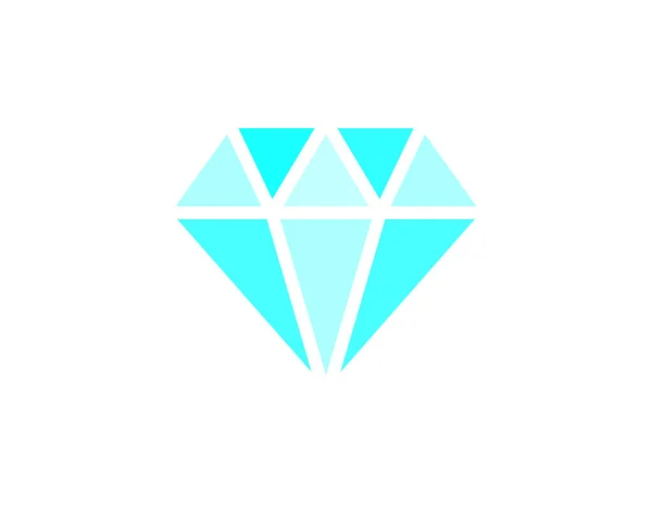 Icono Contorno Diamante Moderno Estilo Diseño Plano Minimalista Ilustración Vectores — Vector de stock