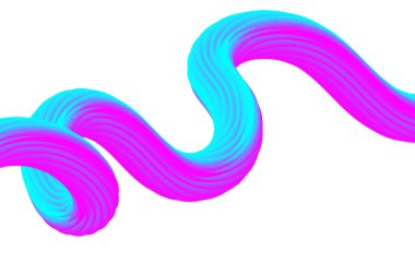 Modern renkli akış posteri. Beyaz arkaplanda dalga sıvısı şekli. Tasarım projen için sanat tasarımı. Vektör illüstrasyonu EPS10