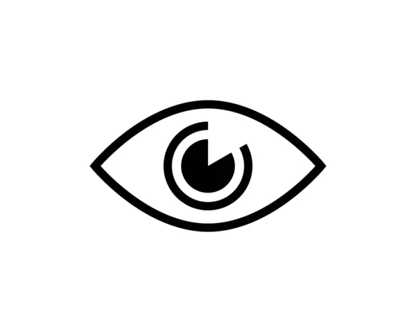 Eye Icon Λεπτή Γραμμή Για Web Και Κινητά Μοντέρνα Μινιμαλιστική — Διανυσματικό Αρχείο