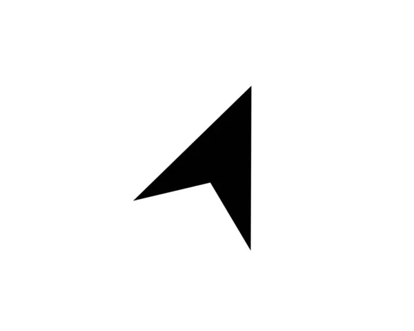 Pfeil Symbol Computer Pfeil Vektor Symbol Liniencursor Symbol Flaches Design — Stockvektor