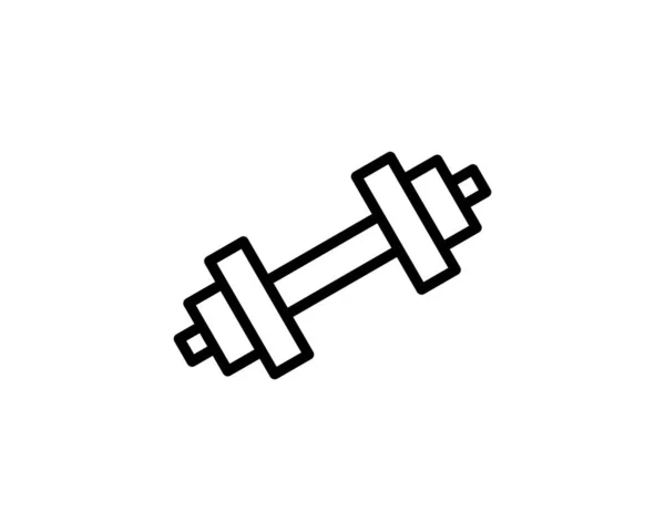 Ein Einziges Qualitativ Hochwertiges Umrisssymbol Für Fitness Für Webdesign Oder — Stockvektor