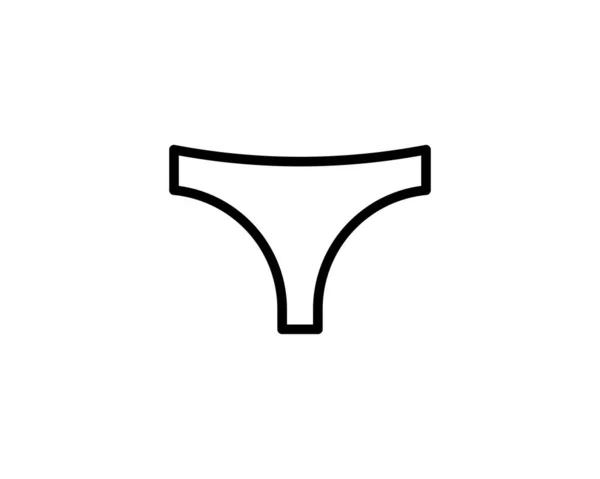 Underwear Icon Vector Sign Symbol Design Presentation Website Apps Elements — Stock Vector