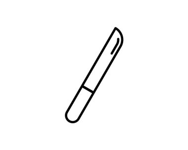 Bıçak vektör simgesi. Web sitesi veya mobil uygulama için modern, basit düz vektör çizimi. Mutfak aleti sembolü, logo illüstrasyonu. Piksel mükemmel vektör grafikleri.