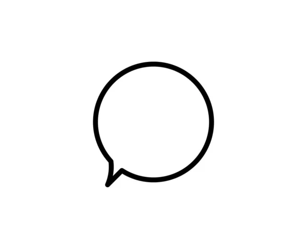 泡のアイコンを話す 絶縁された通信と音声バブルアイコンラインスタイル ロゴWebモバイルアプリUiデザインのプレミアム品質ベクトル記号描画コンセプト — ストックベクタ