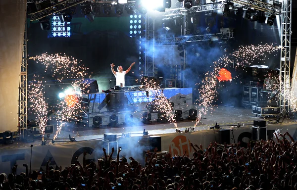 Concerto di David Guetta a Magaluf, Maiorca . — Foto Stock